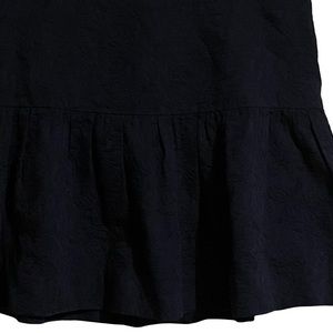 J. Crew Matelasse’ Drop Waist Skirt Mini Back Zip Lined Women’s 6 Blue Floral